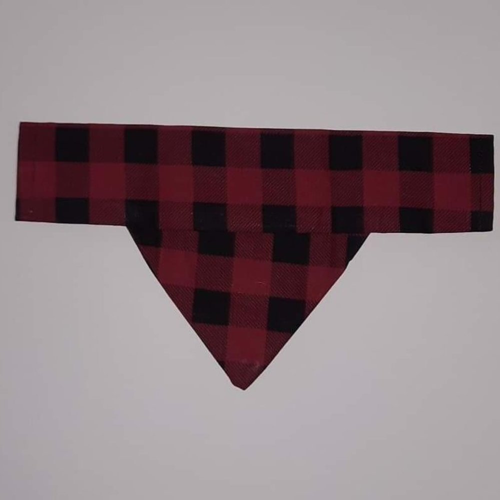 Fancy Pet Scarf Dog Bandana Red Plaid